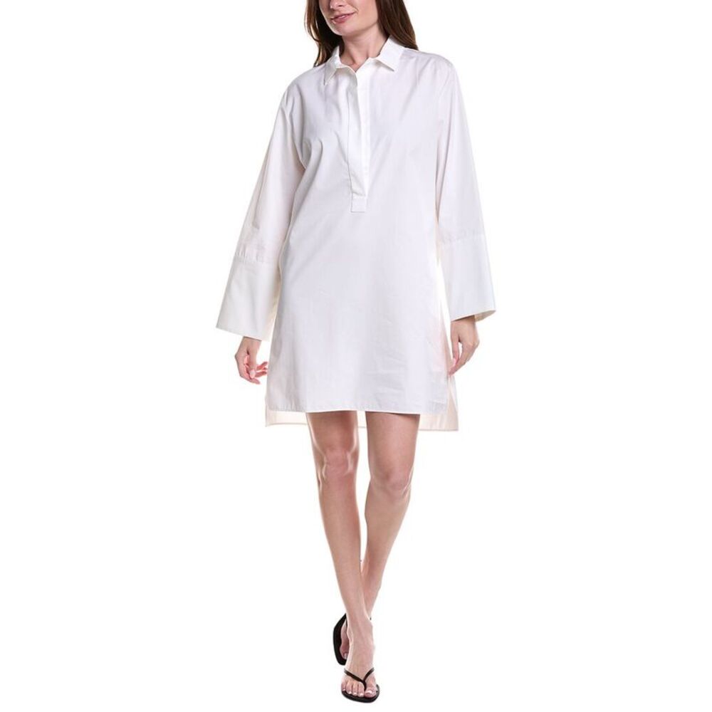 Fforme Womens River Long Tunic Shirt, White
